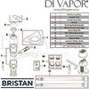 Bristan Java Single Flow Easyfit Sink Mixer Steel Spares
